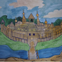 Нарисовать Средневековый Замок 4 Класс