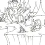 Замок снежной королевы рисунок 2 класс карандашом
