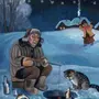 Зимняя Рыбалка Рисунок