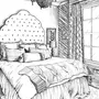 Спальня рисунок