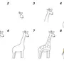Жираф Простой Рисунок Для Детей