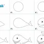 Как нарисовать кита ребенку