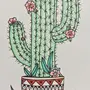 Рисунок бабушкин кактус