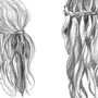 Как нарисовать косу из волос