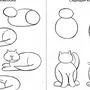 Как нарисовать кошку для детей 3 4