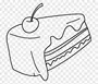 Как нарисовать кусочек торта