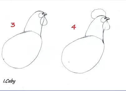 Как нарисовать петушка для детей