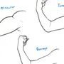 Как нарисовать согнутую руку