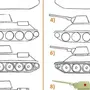 Нарисовать танк поэтапно для детей