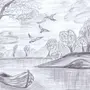 Картинки карандашом природа