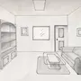 Комната нарисовать легко