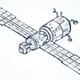 Рисунок спутника в космосе