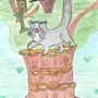 Кот ученый рисунок
