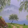 Березовый лес рисунок