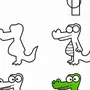 Как нарисовать крокодила гену поэтапно