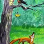 Рисунок Ворона И Лисица