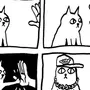 Нарисованные мемы с котами
