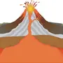Нарисовать вулкан
