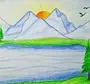 Как нарисовать горы