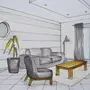 Нарисовать дизайн комнаты
