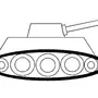 Легкий рисунок танка