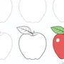 Нарисовать яблоко для детей