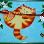 Весенний кот рисунок