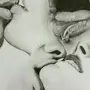 Рисунок Поцелуя Губы