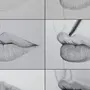 Нарисовать губы карандашом поэтапно