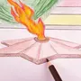 Вечный огонь рисунок карандашом для детей