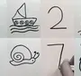 Рисунки из цифр для детей 6 7