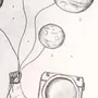 Рисунки на день космонавтики карандашом