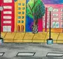 Улица рисунок для детей