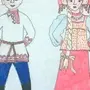Русский народный костюм рисунок 5 класс