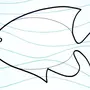 Рыба рисунок для детей карандашом
