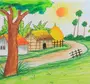 Сельский пейзаж рисунок 6 класс