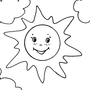 Нарисовать солнышко для детей