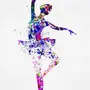 Танцующая девушка рисунок
