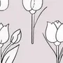 Тюльпаны для срисовки