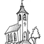 Церковь рисунок