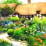 Английский сад рисунок