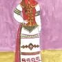 Чувашский костюм рисунок