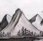 Красивые горы рисунок