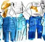Как нарисовать джинсы