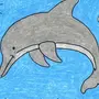Дельфин нарисовать