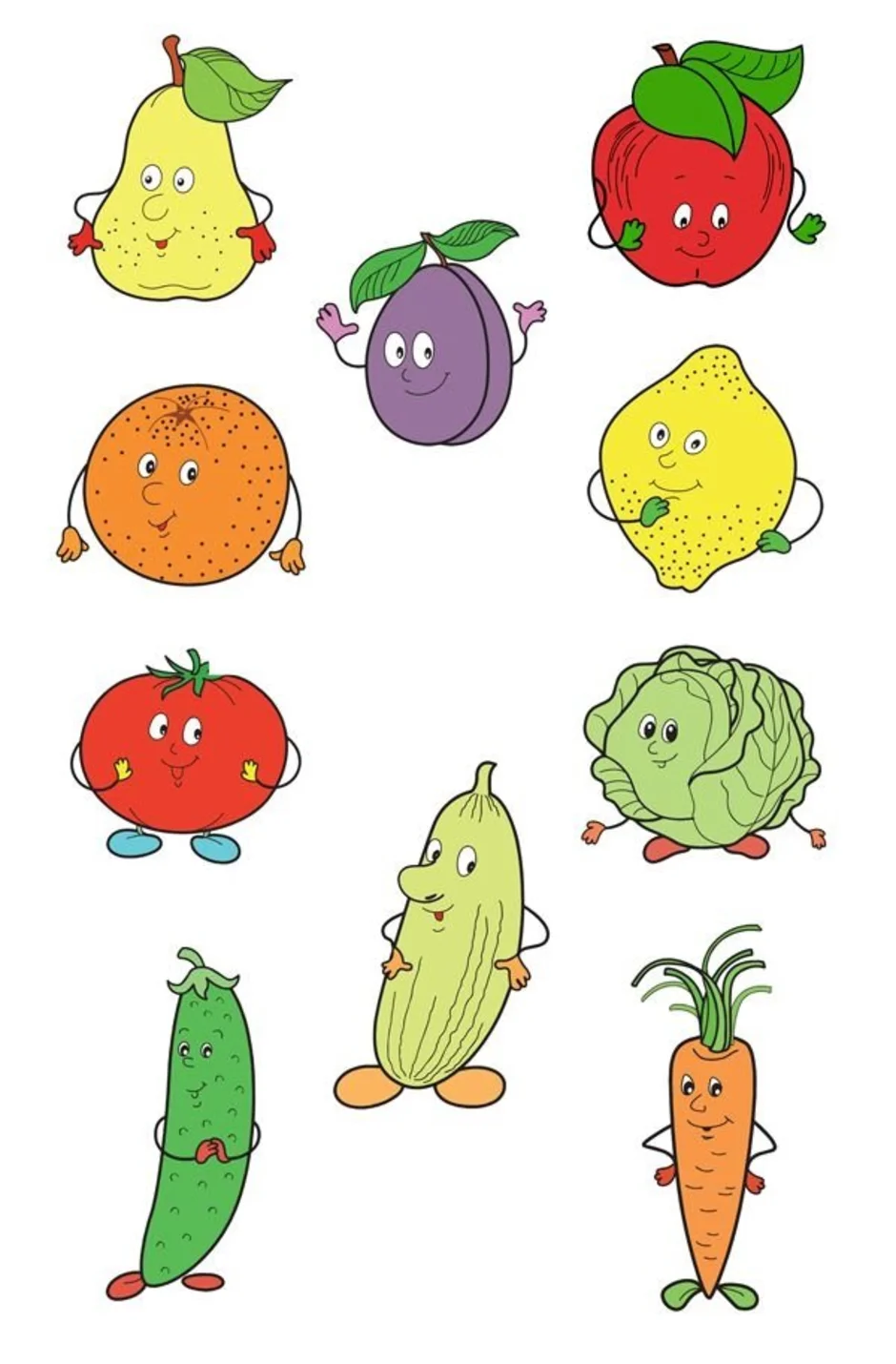 Овощи Детский Рисунок