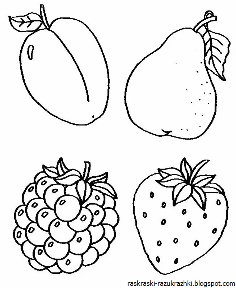 Как рисовать овощи и фрукты и ягоды