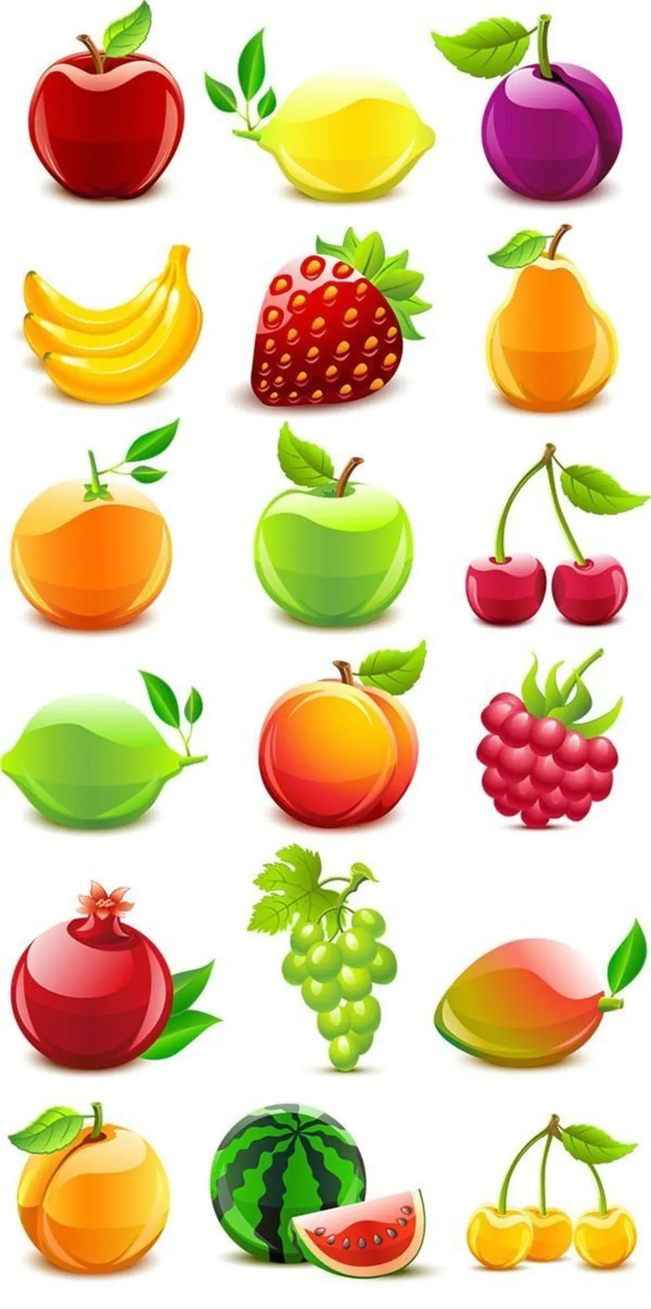 картинки про фрукты для детей