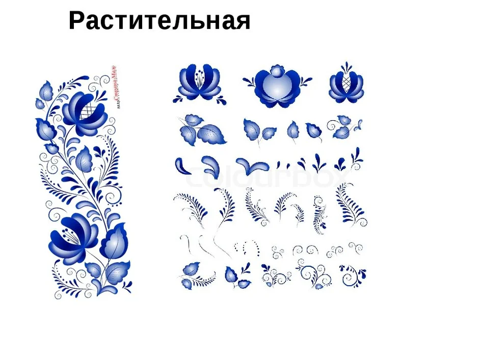 Гжельская роспись рисунки детей