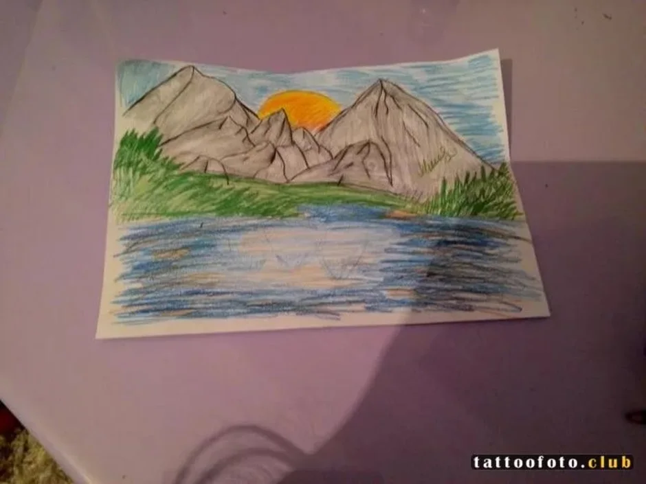 Рисунок красота гор окружающий мир. Рисование гор. Рисование цветными карандашами горы. Горы для рисования. Рисунок на тему горы.